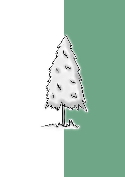Cover von Notizheft Wald Tanne