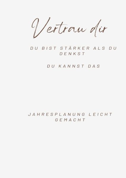 Cover von Jahresplanung leicht gemacht