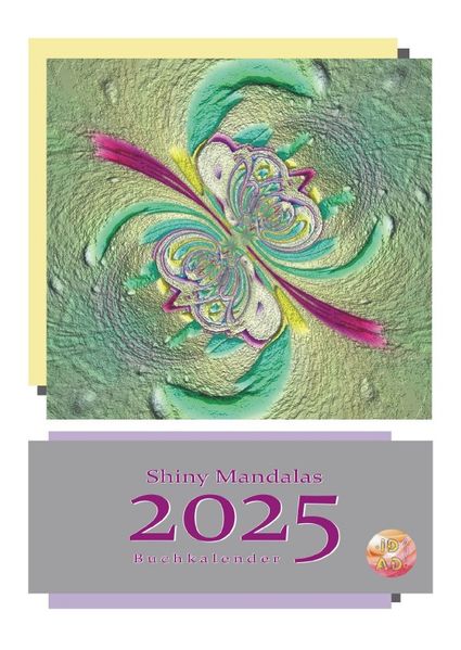 Cover von SHINY MANDALAS Buchkalender 2025 – by ID AD Art