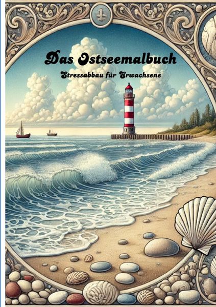 Cover von Das Ostseemalbuch-Stressabbau für Erwachsene