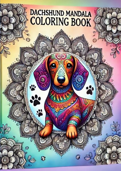 Cover von Dachshund Mandala – Coloring Book