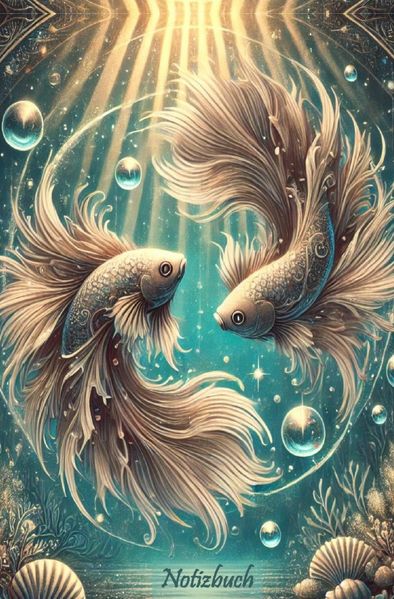 Cover von Notizbuch Fische Sternzeichen