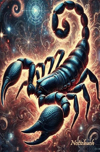 Cover von Notizbuch Skorpion Sternzeichen