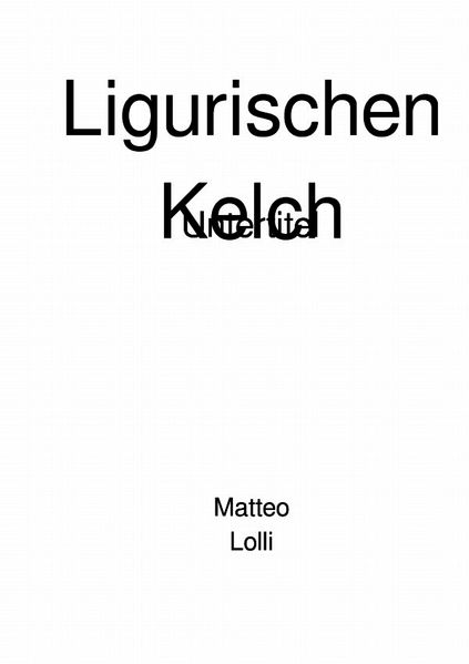 Cover von Ligurischen Kelch