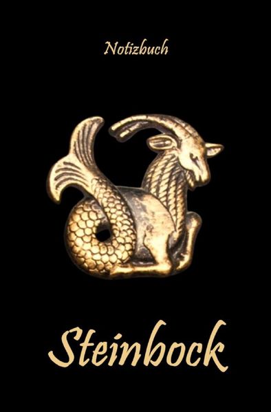 Cover von Notizbuch Steinbock Sternzeichen