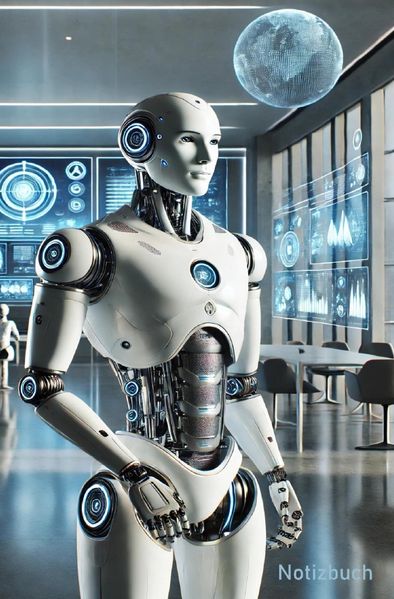 Cover von Notizbuch Roboter