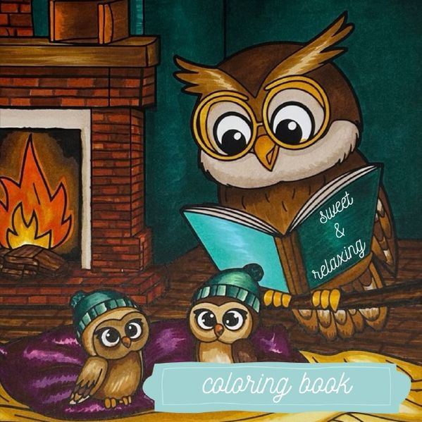 Cover von Sweet & Relaxing Coloring Book – Kreatives Malbuch für Entspannung & Freude