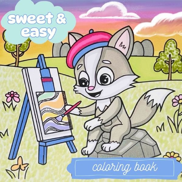 Cover von sweet and easy coloring book – Farbträumerei