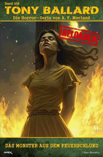 Cover von Tony Ballard – Reloaded, Band 206: Das Monster aus dem Feuerschlund