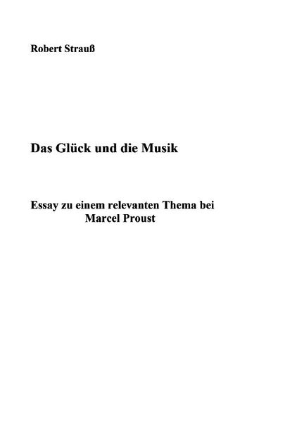Cover von Das Glück und die Musik