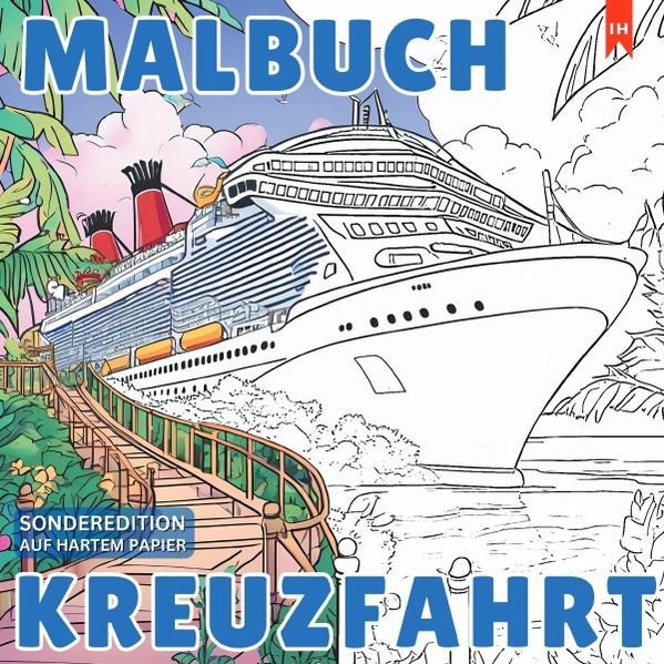 Cover von Malbuch Kreuzfahrt – Eine Kreative Reise zur Entspannung auf See