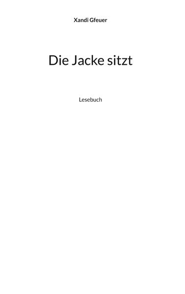 Cover von Die Jacke sitzt