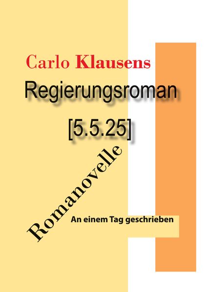 Cover von Regierungsroman (5.5.25)