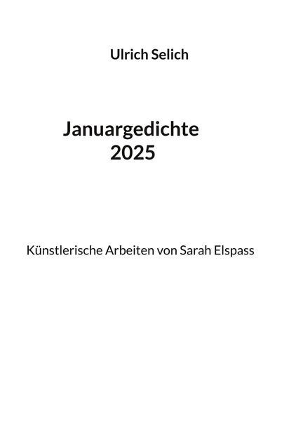 Cover von Januargedichte 2025