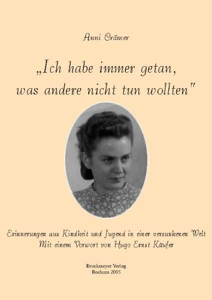 Cover von Ich habe immer getan,was andere nicht tun wollten