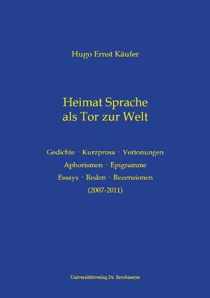 Cover von Heimat Sprache als Tor zur Welt