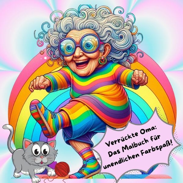 Cover von Verrückte Oma: Das Malbuch für unendlichen Farbspaß!