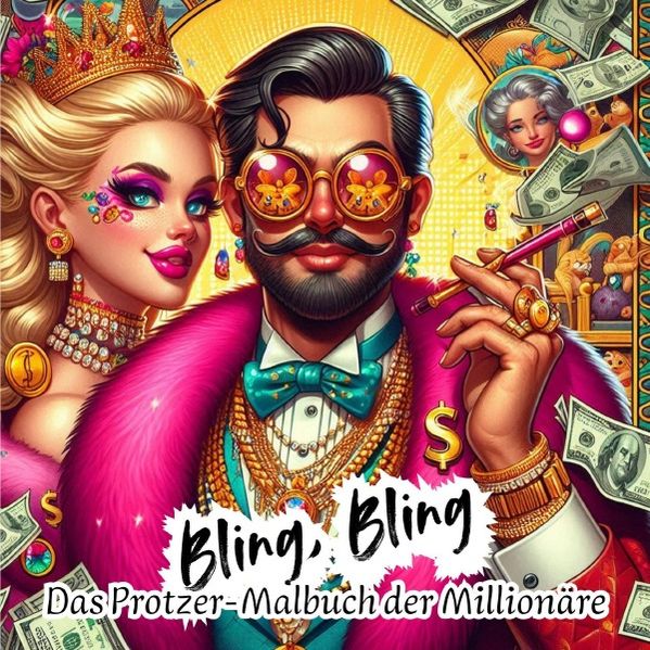 Cover von Bling, Bling – Das Protzer Malbuch der Milionäre