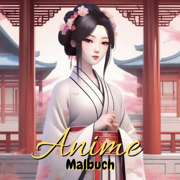 Cover von Anime Malbuch – Wunderschöne Anime Motive