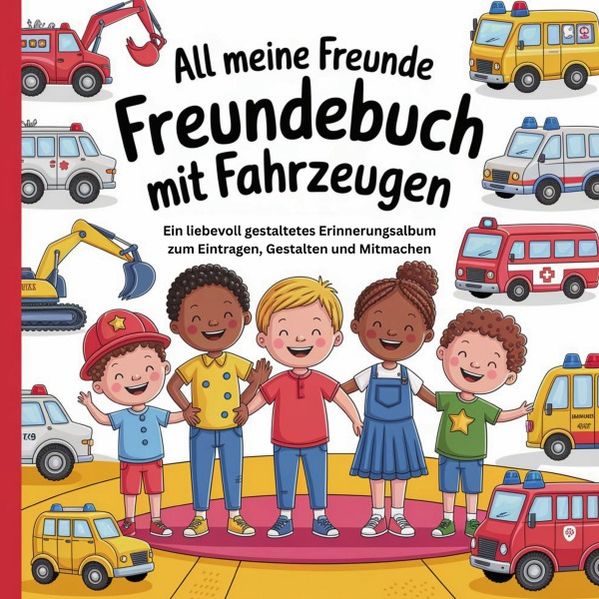 Cover von All meine Freunde Freundebuch mit Fahrzeugen