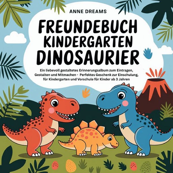 Cover von Freundebuch Kindergarten Dinosaurier