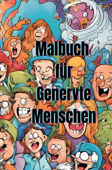 Cover von Malbuch für Genervte Menschen