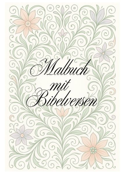 Cover von Malbuch mit Bibelversen