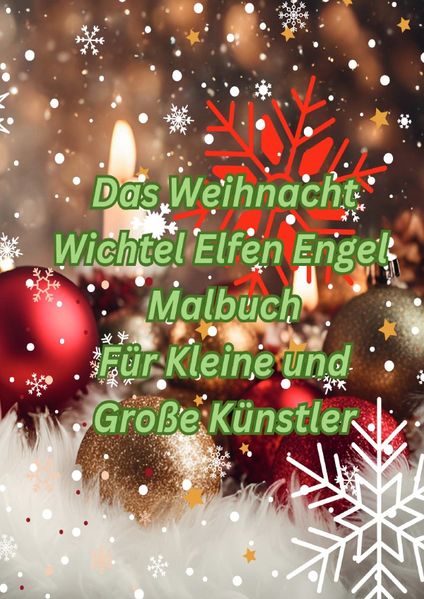 Cover von Das Weihnacht Wichtel Elfen Engel Malbuch