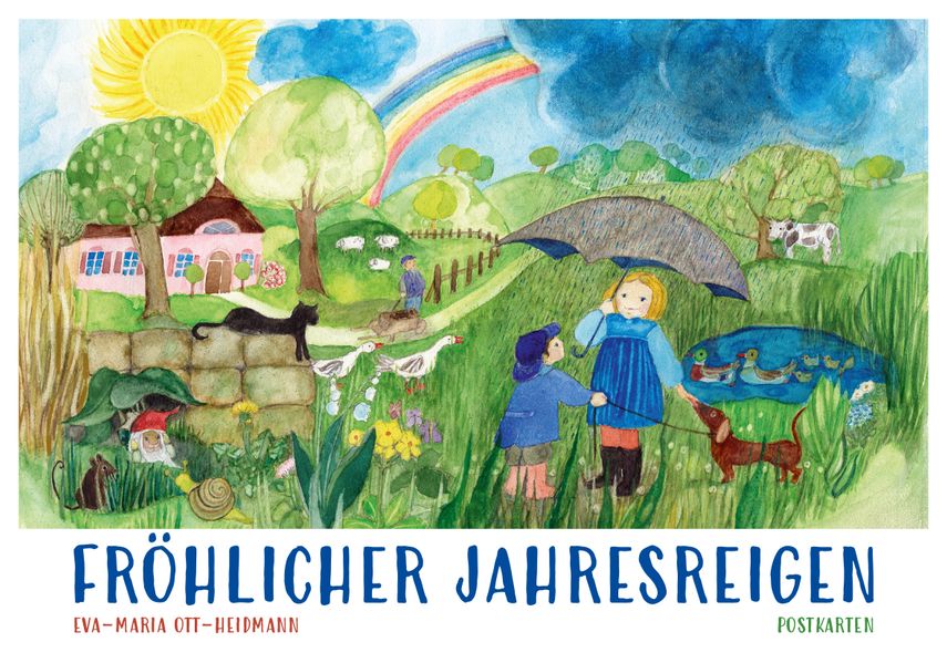 Cover von Postkartenbuch »Fröhlicher Jahresreigen«