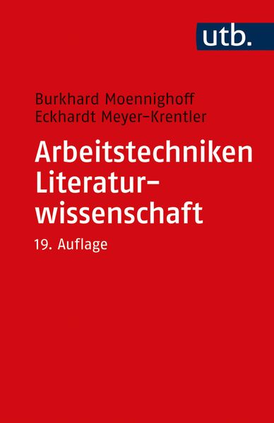 Cover von Arbeitstechniken Literaturwissenschaft