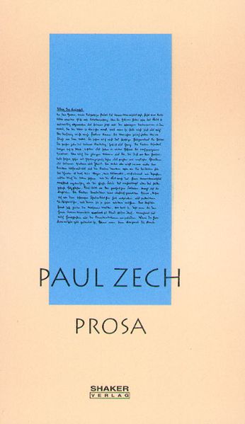 Cover von Ausgewählte Werke / Paul Zech – Prosa