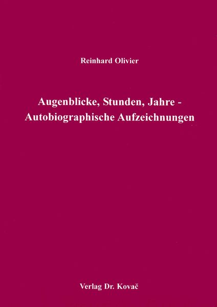 Cover von Augenblicke, Stunden, Jahre