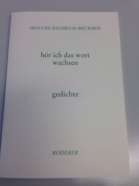 Cover von Hör ich das Wort wachsen