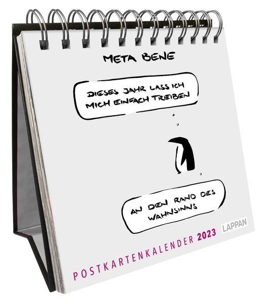 Cover von meta bene Postkartenkalender 2023