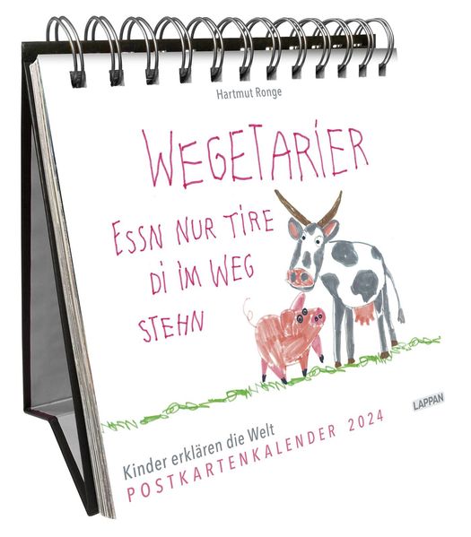 Cover von Wegetarier essn nur Tire di im Weg stehn – Postkartenkalender 2024
