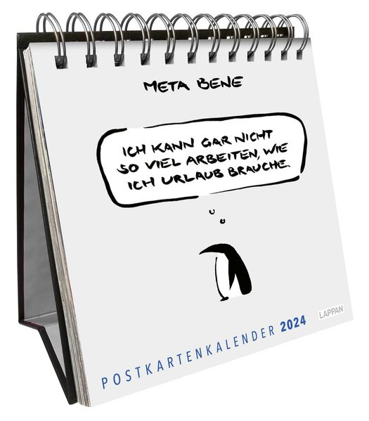 Cover von meta bene Postkartenkalender 2024