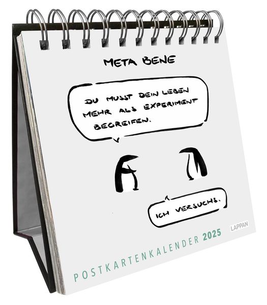 Cover von meta bene Postkartenkalender 2025