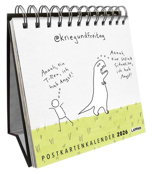 Cover von kriegundfreitag: Postkartenkalender 2026