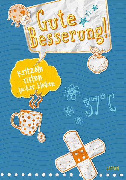 Cover von Kritzeln, Raten, Locker bleiben Gute Besserung