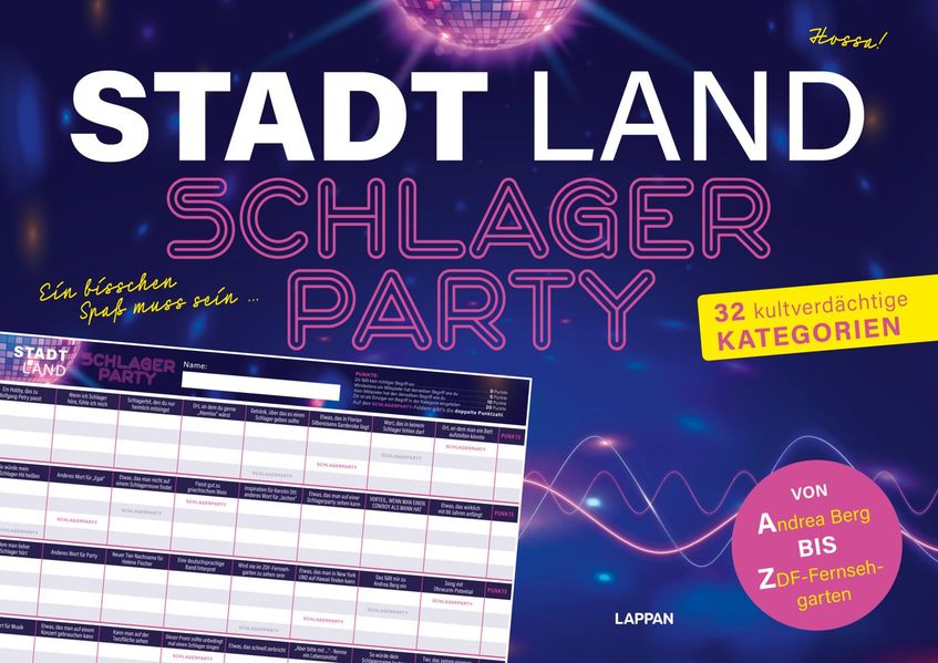Cover von Stadt, Land, Schlagerparty