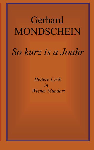 Cover von So kurz is a Joahr