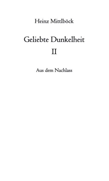 Cover von Geliebte Dunkelheit II