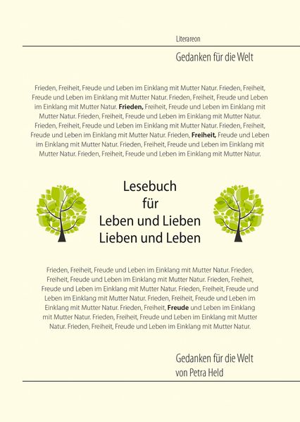 Cover von Lesebuch für Leben und Lieben Lieben und Leben