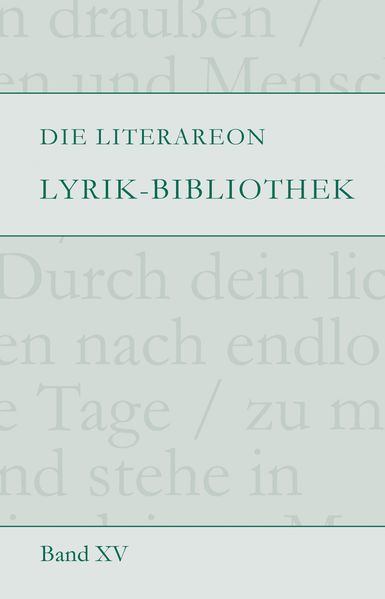 Cover von Die Literareon Lyrik-Bibliothek – Band 15