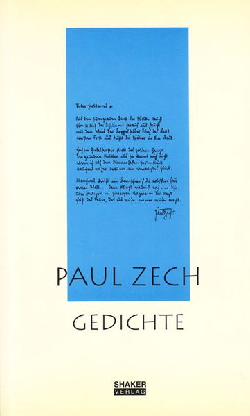 Cover von Ausgewählte Werke / Paul Zech – Gedichte
