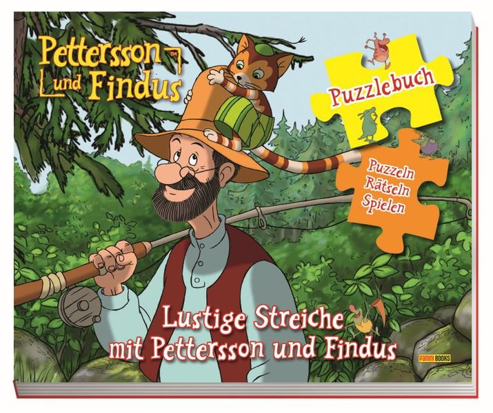 Cover von Pettersson und Findus Puzzlebuch: Lustige Streiche mit Pettersson und Findus