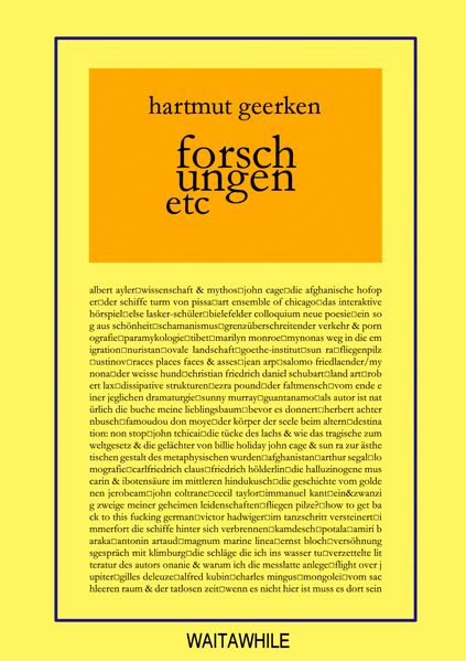 Cover von forschungen etc