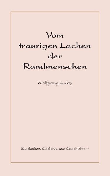 Cover von Vom traurigen Lachen der Randmenschen