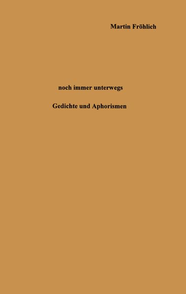 Cover von Noch immer unterwegs