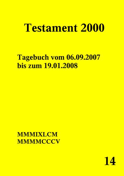 Cover von Testament 2000 Band 14